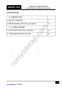 Ceza Hukuku Genel Hükümler 1.Öğretim Çift ve 2.Öğretim 22-23 Bahar 11