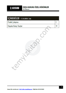 Ceza Hukuku Özel Hükümler 24-25 Güz 2