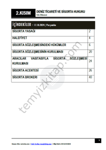 Deniz Ticareti Hukuku 24-25 Güz 2