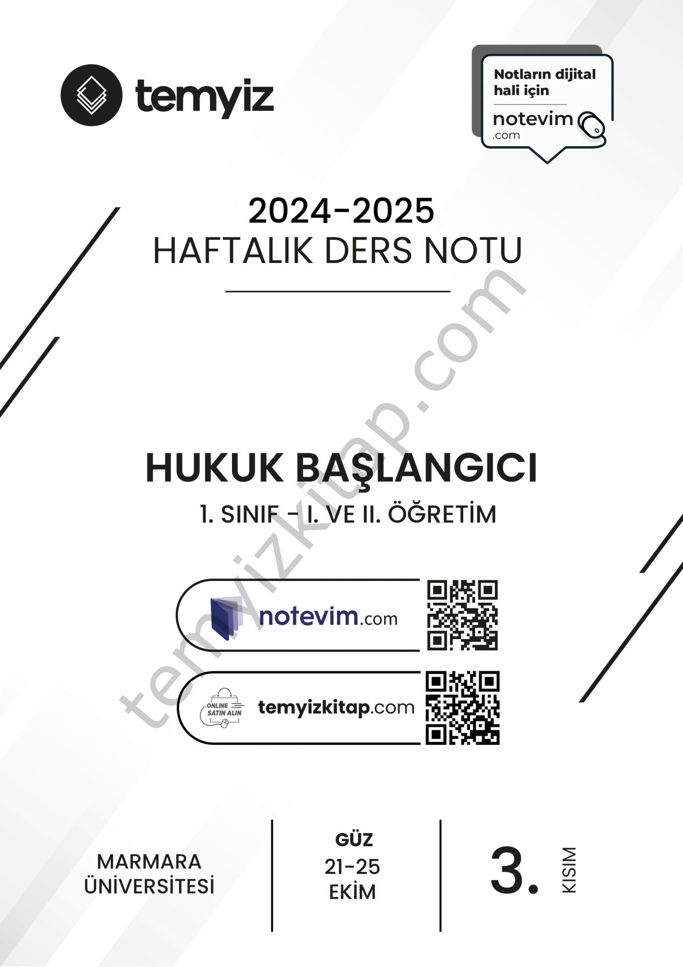 Hukuk Başlangıcı 24-25 Güz 3