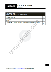 İcra ve İflas Hukuku 24-25 Güz 3