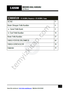 Medeni Usul Hukuku 24-25 Güz 3