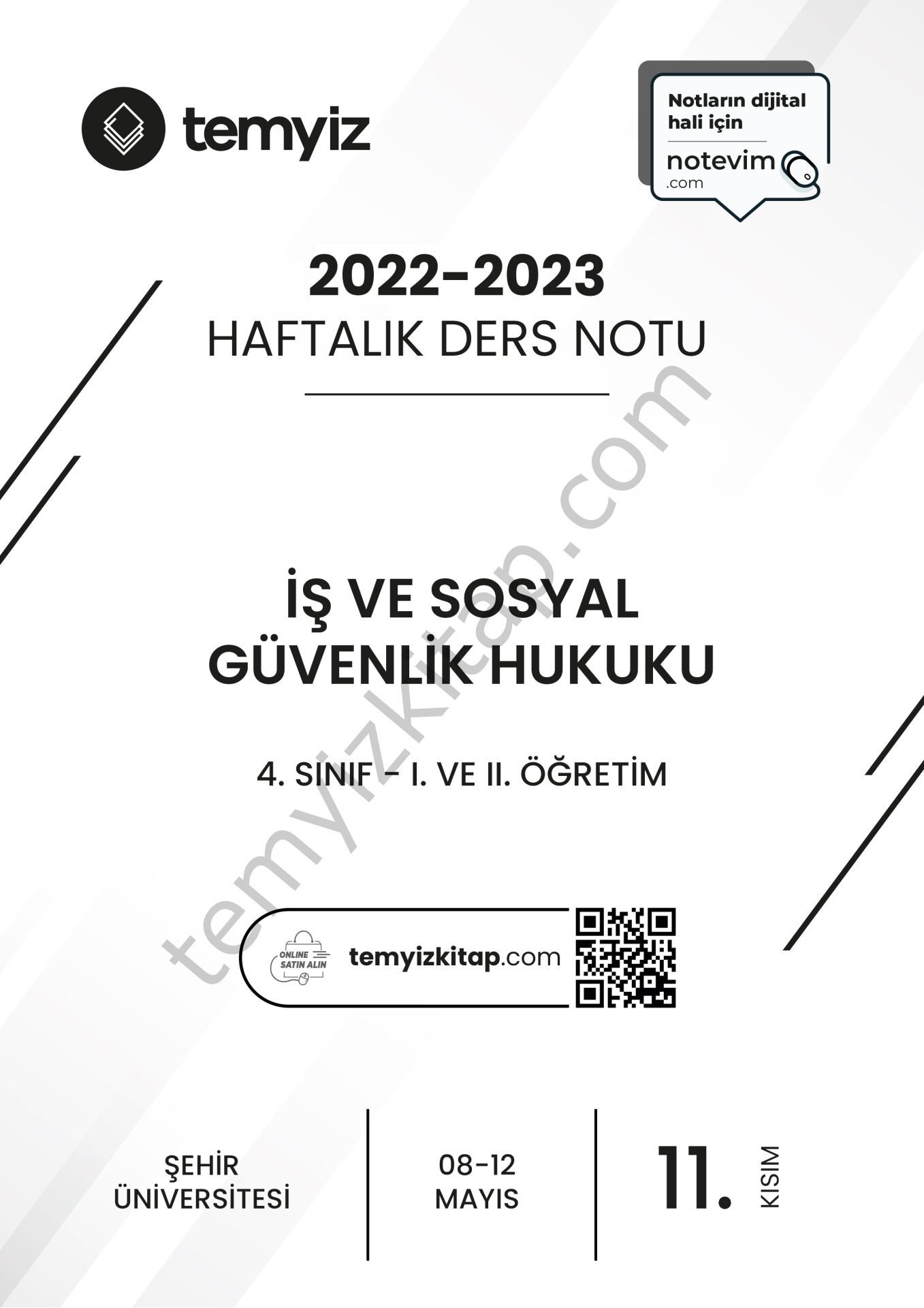 Şehir Üniversitesi İş ve Sosyal Güvenlik Hukuku 22-23 Bahar 11