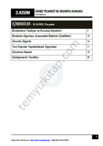 Deniz Ticareti ve Sigorta Hukuku 24-25 Güz 3