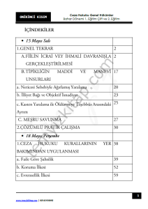 Ceza Hukuku Genel Hükümler 1.Öğretim Çift ve 2.Öğretim 22-23 Bahar 12