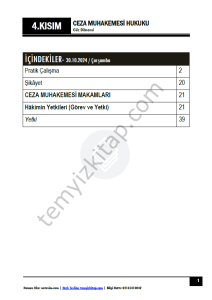 Ceza Muhakemesi Hukuku 2.Öğretim 24-25 Güz 4
