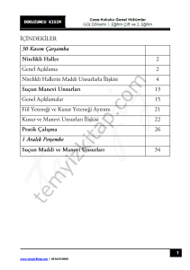 Ceza Hukuku Genel Hükümler 1.Öğretim Çift ve 2.Öğretim 22-23 Güz 9
