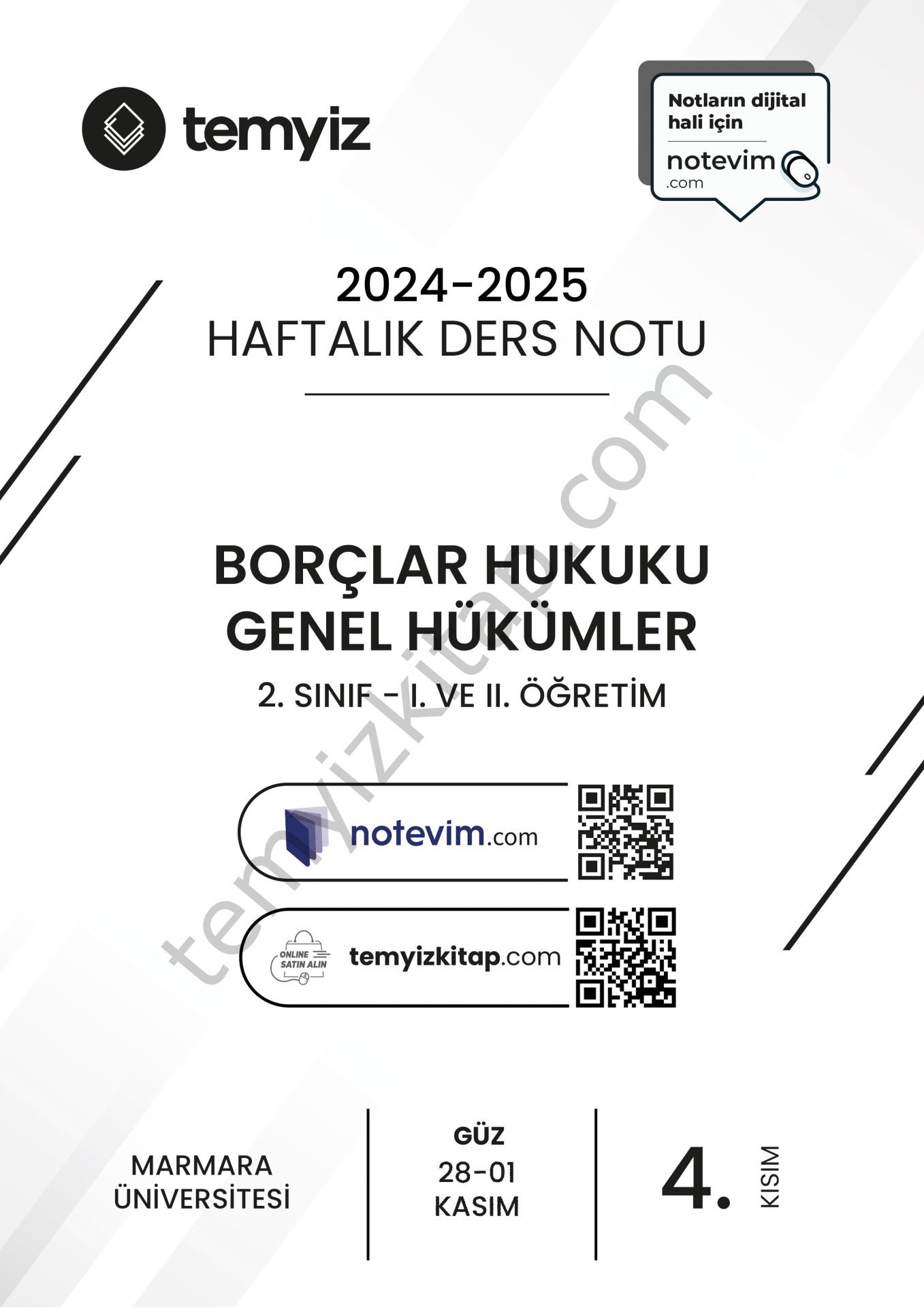 Borçlar Hukuku Genel Hükümler 24-25 Güz 4