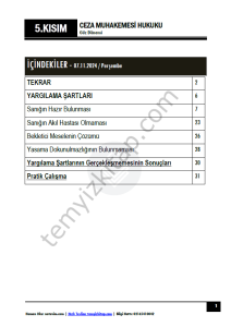 Ceza Muhakemesi Hukuku 1.Öğretim 24-25 Güz 5