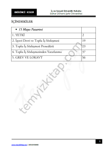Şehir Üniversitesi İş ve Sosyal Güvenlik Hukuku 22-23 Bahar 12