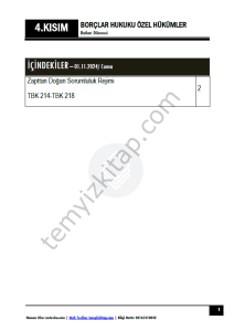 Borçlar Hukuku Özel Hükümler 24-25 Güz 4