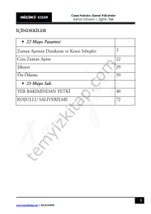 Ceza Hukuku Genel Hükümler 1.Öğretim TEK 22-23 Bahar 13