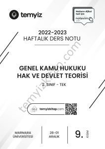 GKH Hak ve Devlet Teorisi TEK 22-23 Güz 9