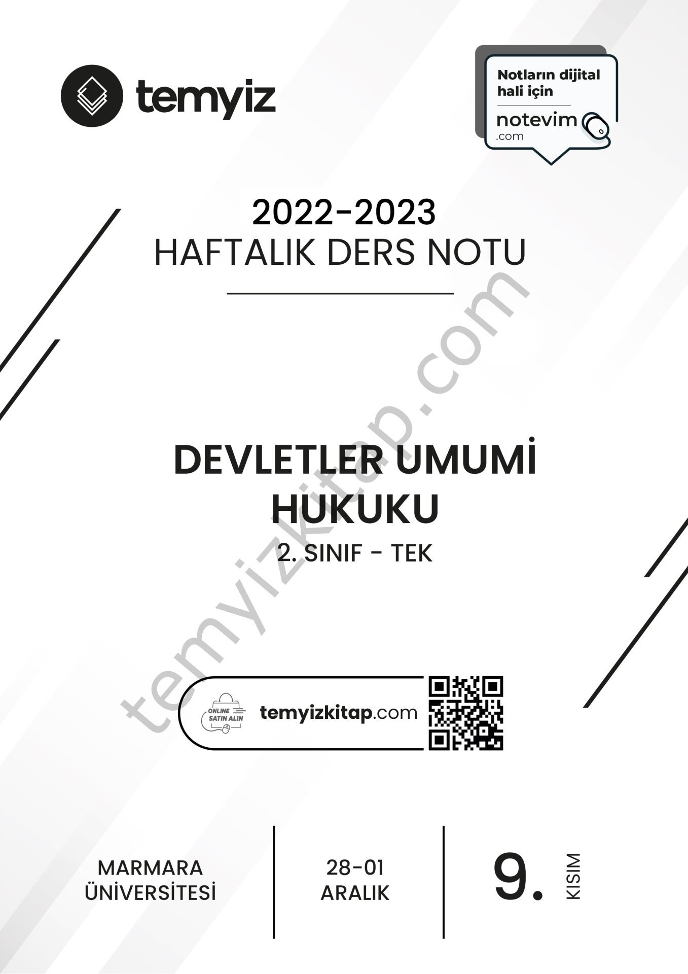 Devletler Umumi Hukuku TEK 22-23 Güz 9