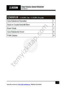 Ceza Hukuku Genel Hükümler 24-25 Güz 2