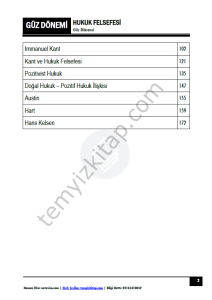 Hukuk Felsefesi 24-25 Güz 1-15 Tüm Haftalar