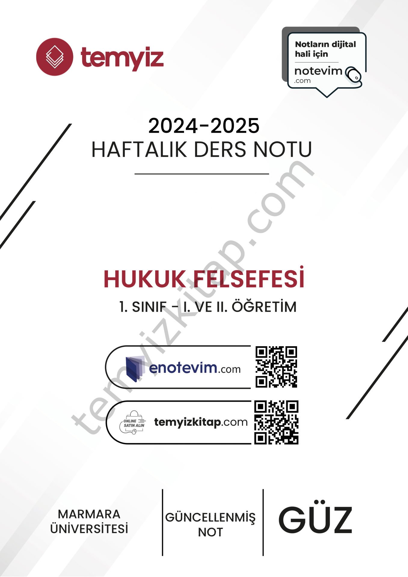 Hukuk Felsefesi 24-25 Güz 1-15 Tüm Haftalar