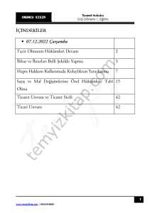 Ticaret Hukuku 1.Öğretim 22-23 Güz 10