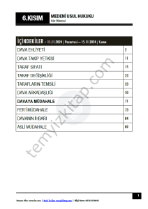 Medeni Usul Hukuku 24-25 Güz 6