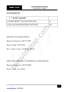 Ceza Muhakemesi Hukuku 1.Öğretim 22-23 Güz 10