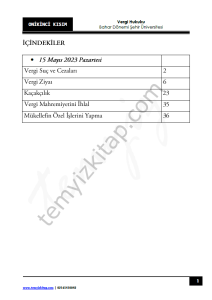 Şehir Üniversitesi Vergi Hukuku 22-23 Bahar 12