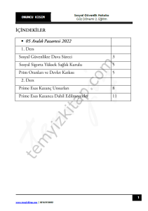 Sosyal Güvenlik Hukuku 2.Öğretim 22-23 Güz 10