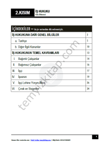İş Hukuku 24-25 Güz 2