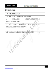 Şehir Üniversitesi İş ve Sosyal Güvenlik Hukuku 22-23 Güz 10