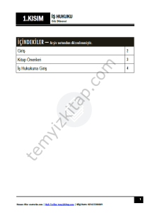 İş Hukuku 24-25 Güz 1