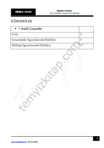 Şehir Üniversitesi Sigorta Hukuku 22-23 Güz 10