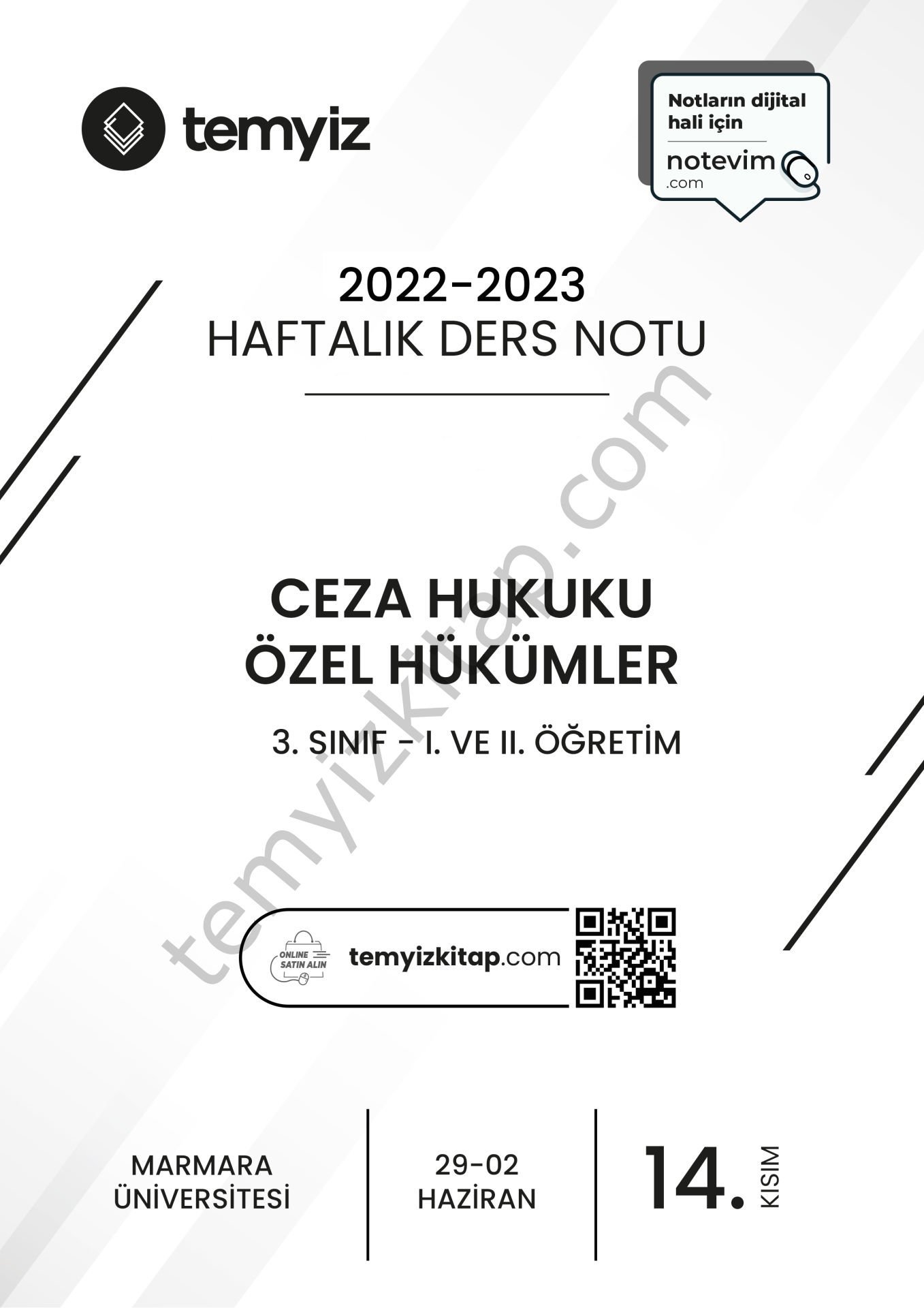 Ceza Hukuku Özel Hükümler 22-23 Bahar 14