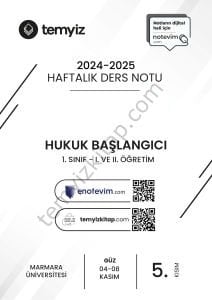 Hukuk Başlangıcı 24-25 Güz 5