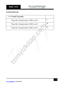 Fikri ve Sınai Mülkiyet Hukuku 22-23 Güz 10