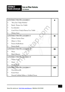İcra ve İflas Hukuku 2023 Çözümlü Pratik Çalışma Kitapçığı