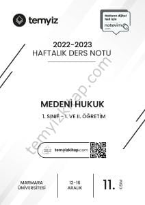 Medeni Hukuk 22-23 Güz 11