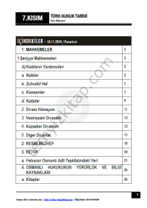 Türk Hukuk Tarihi TEK 24-25 Güz 7