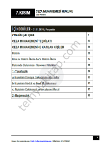 Ceza Muhakemesi Hukuku 1.Öğretim 24-25 Güz 7