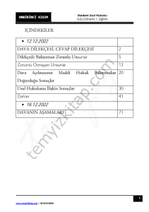 Medeni Usul Hukuku 1.Öğretim 22-23 Güz 11