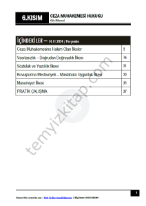 Ceza Muhakemesi Hukuku 1.Öğretim 24-25 Güz 6