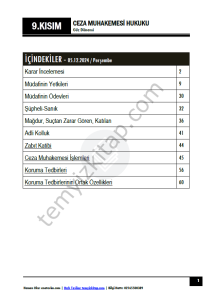 Ceza Muhakemesi Hukuku 1.Öğretim 24-25 Güz 9