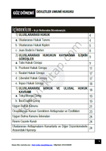 Devletler Umumi Hukuku 24-25 Güz 1-15 Tüm Haftalar