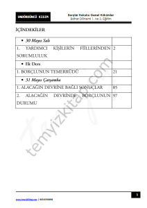 Borçlar Hukuku Genel Hükümler 22-23 Bahar 14