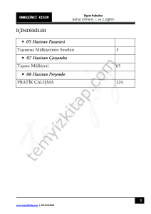 Eşya Hukuku 22-23 Bahar 15