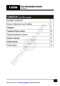Ceza Muhakemesi Hukuku 2.Öğretim 24-25 Güz 9