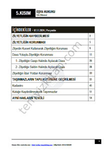 Eşya Hukuku 24-25 Güz 5