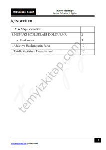 Hukuk Başlangıcı 1.Öğretim 22-23 Bahar 15