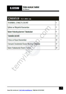 Türk Hukuk Tarihi ÇİFT 24-25 Güz 8