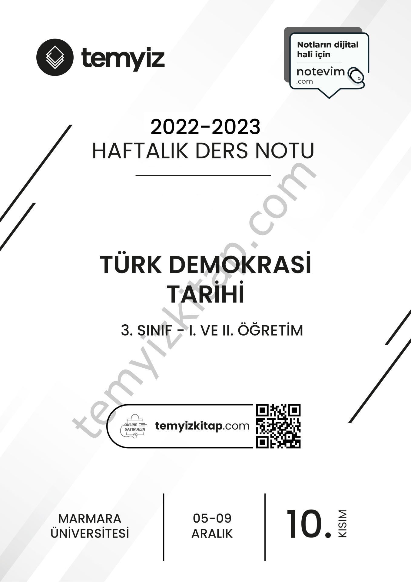 Türk Demokrasi Tarihi 22-23 Güz 10