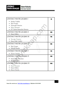 İdare Hukuku 2023 Çözümlü Pratik Çalışma Kitapçığı
