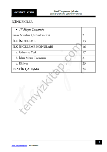 Şehir Üniversitesi İdari Yargılama Hukuku 22-23 Bahar 12